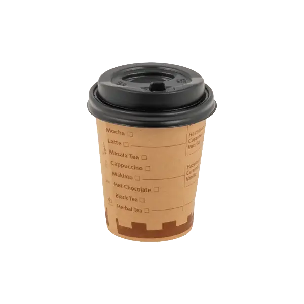 لیوان کاغذی کرافت یکبار مصرف همراه در