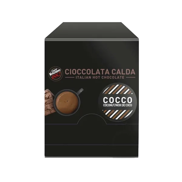 هات چاکلت ساشه ای با طعم نارگیل Cafe Vergnano 1882