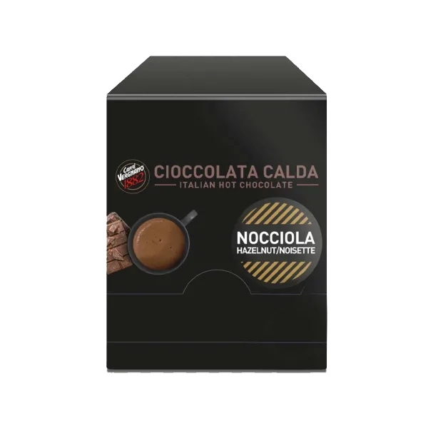 هات چاکلت ساشه ای با طعم فندق Cafe Vergnano 1882