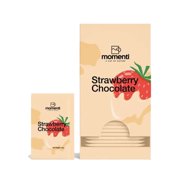 پودر هات چاکلت توت‌فرنگی مومنتی