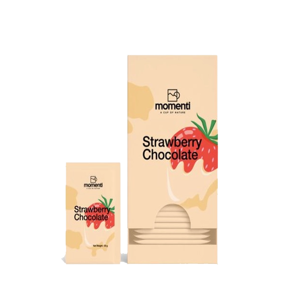 وایت چاکلت توت‌فرنگی مومنتی