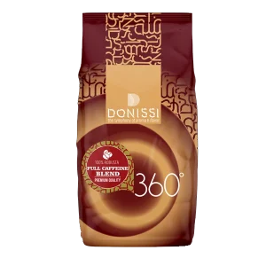 دانه قهوه 100% ربوستا، ترکیب پر کافئین